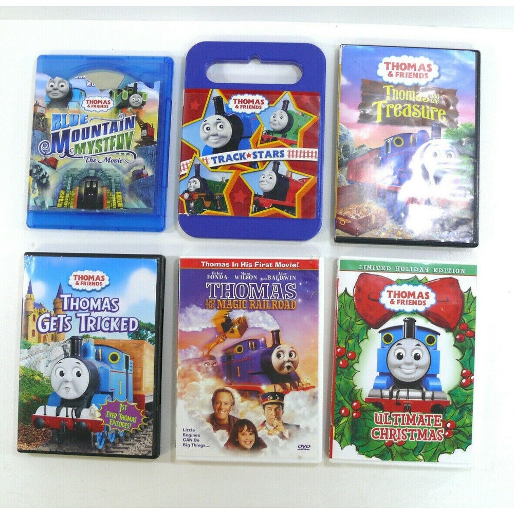6 DVDs Thomas The Train Thomas & Friends holiday track stars mountain mystery